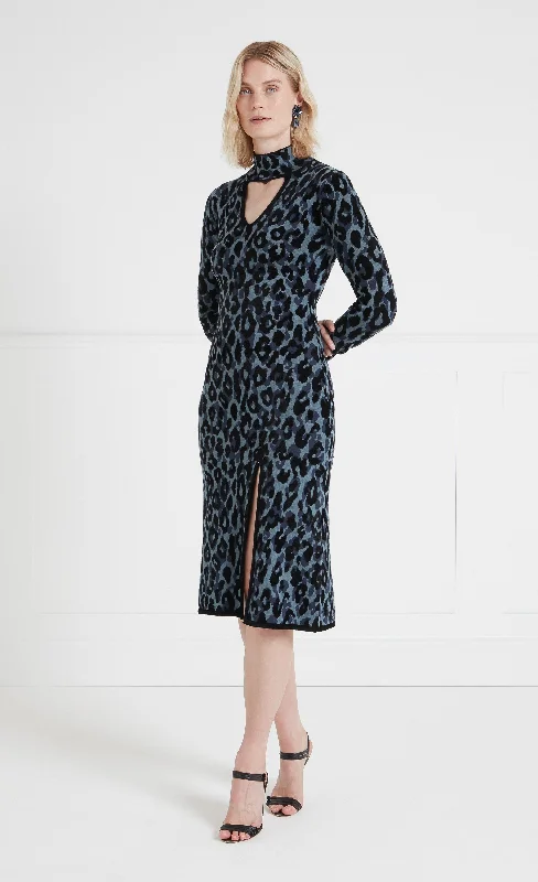 Low Prices Adonis Knit Dress - Navy Mix