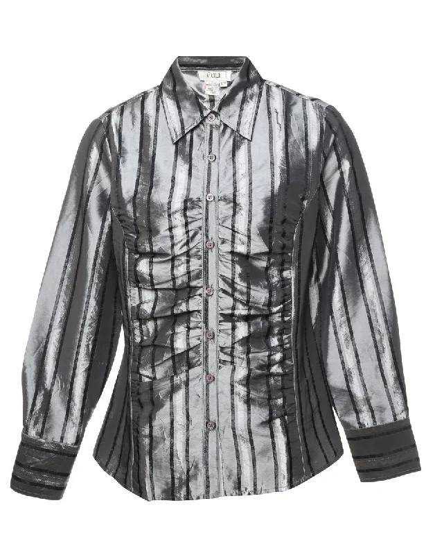 Bargain Bin stylish lightweight coatPuli Striped Evening Shirt - M