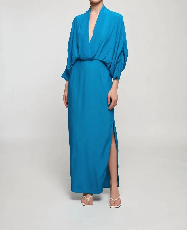 Special Discount elegant evening dressPlunge Dress In Blue Ii