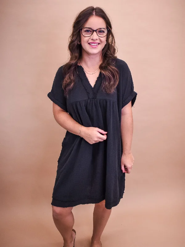 Unbeatable Prices Love Me So Gauze V-Neck Dress