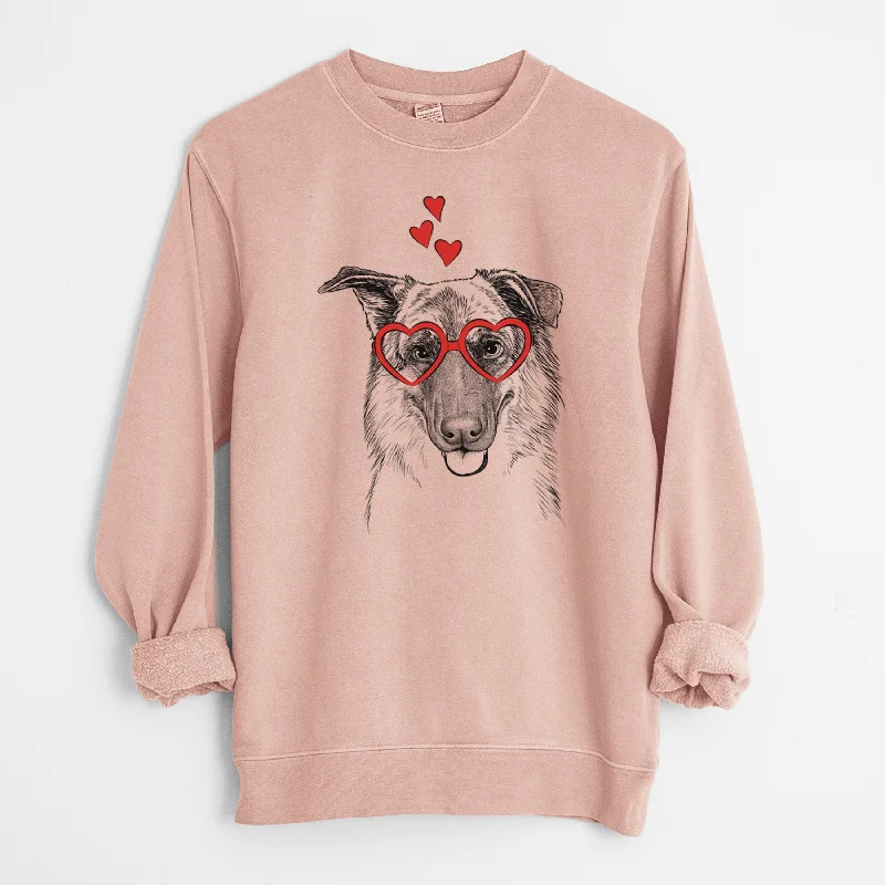 Final Clearance luxury fitness sweatshirtValentine Henry the German Shepherd - Unisex Pigment Dyed Crew Sweatshirt Final Clearance luxury fitness sweatshirtValentine Henry the German Shepherd - Unisex Pigment Dyed Crew Sweatshirt