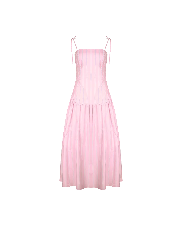 Act Fast TRULLI MAXI DRESS LILAC CANDY STRIPE