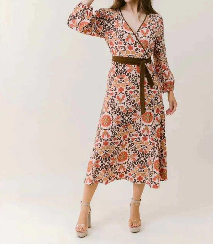 Collette Dress In Autumn Paisley