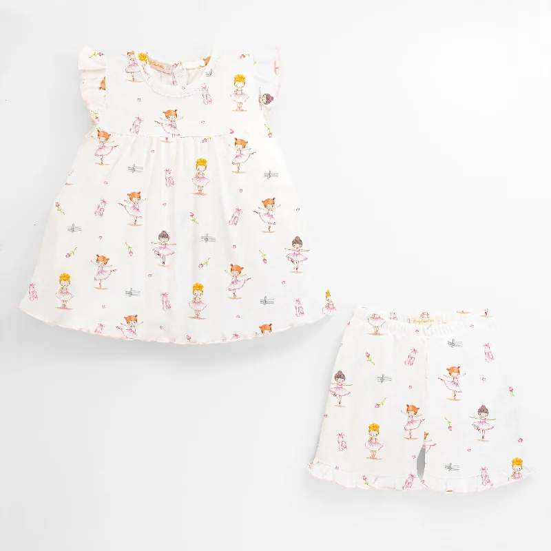 Final Clearance lace-up dressBallerina Short Set