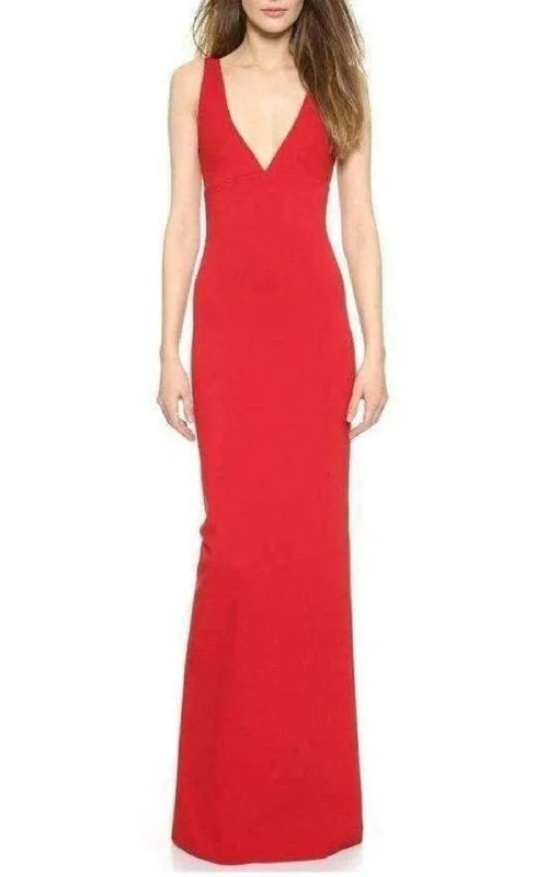 Super Deal trendy bodycon dressColumn Crisscross Back Gown