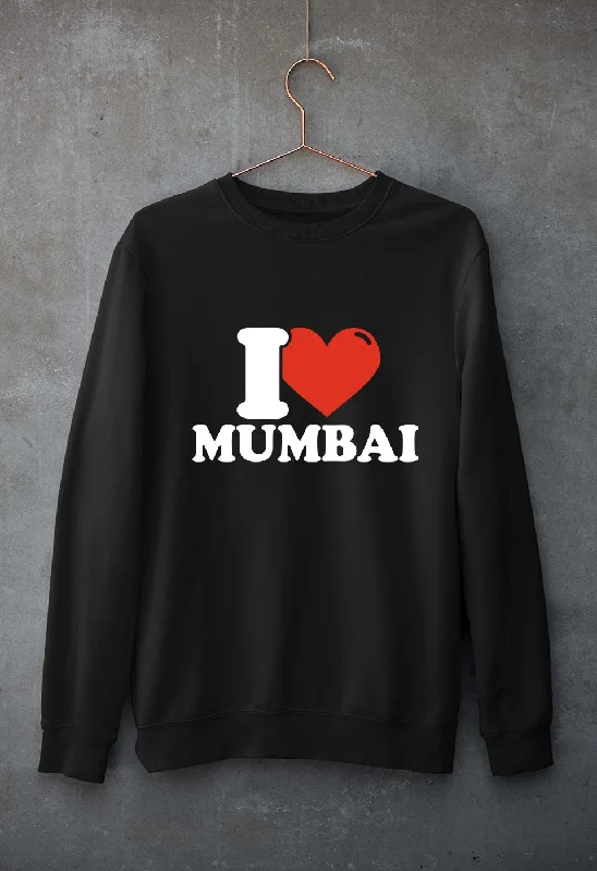 Act Now oversized sports sweatshirtI Love Mumbai Unisex Sweatshirt for Men/Women