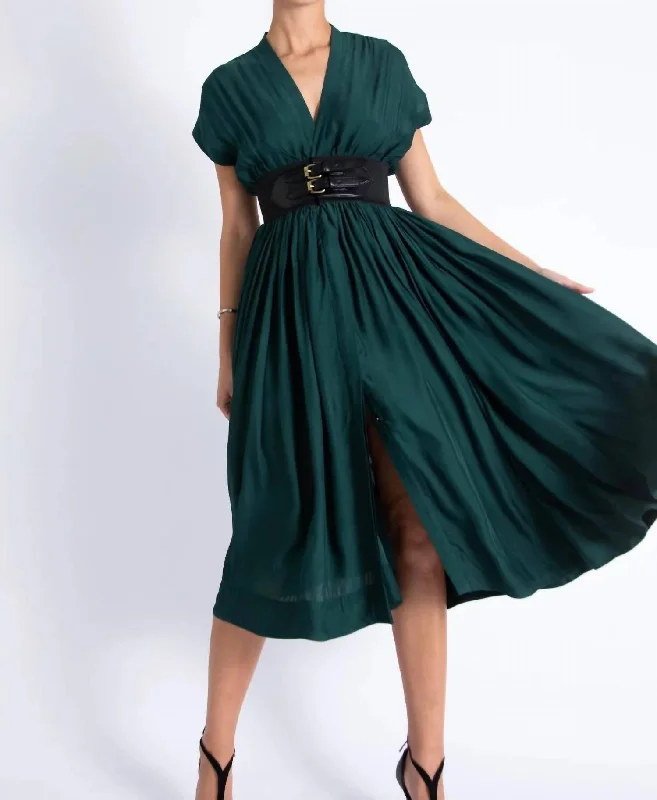 Briar Midi Dress In Green