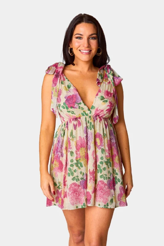 Deal Alert flowy maxi dressMelanie Tie-Shoulder Mini Dress - Raspberry Rose