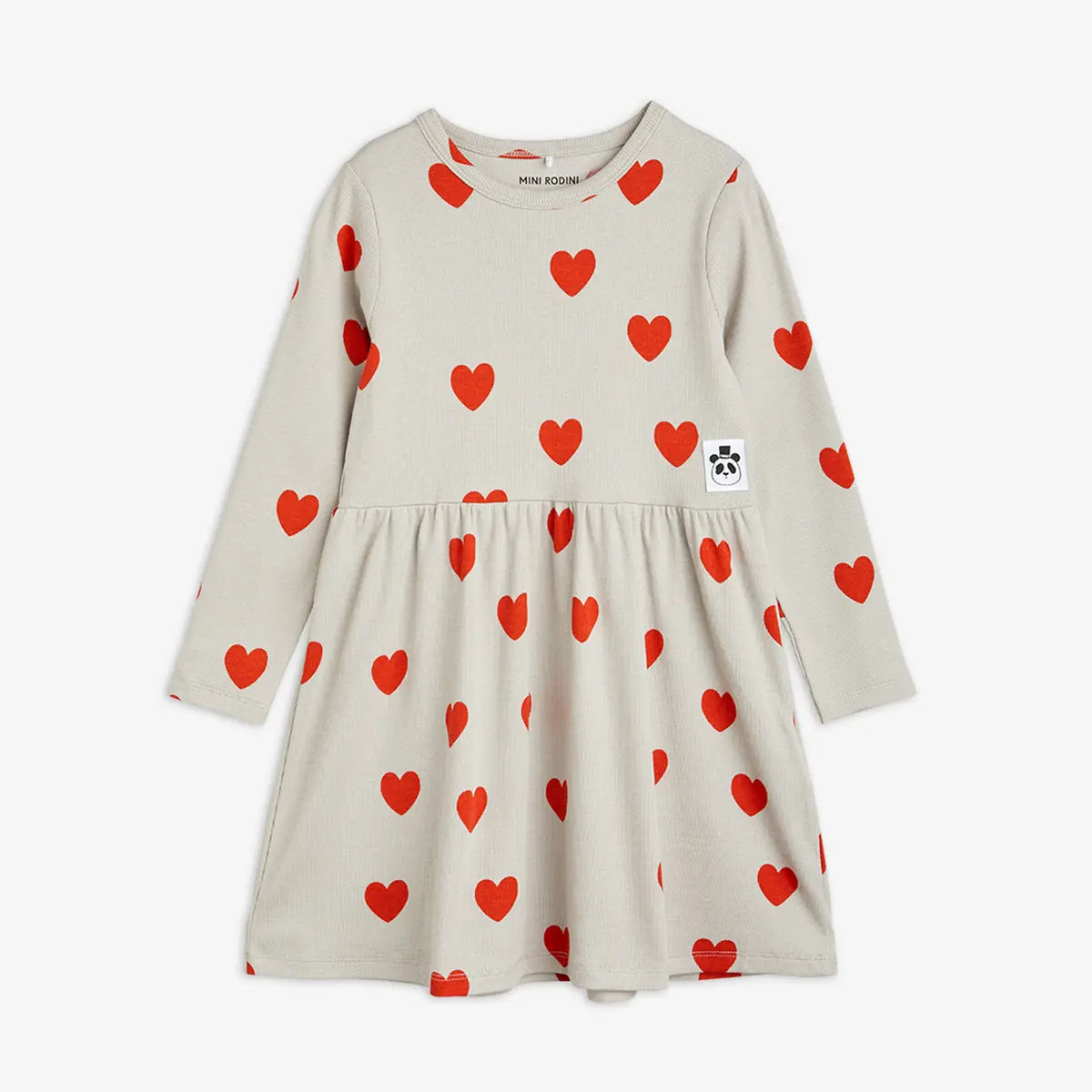 Hearts AOP LS Dress