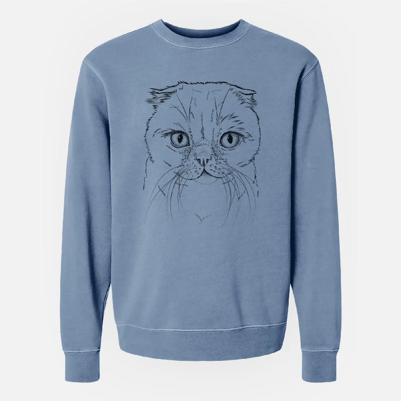 Price Rollback gym ready hoodieBare Lina the Exotic Fold Cat - Unisex Pigment Dyed Crew Sweatshirt Price Rollback gym ready hoodieBare Lina the Exotic Fold Cat - Unisex Pigment Dyed Crew Sweatshirt
