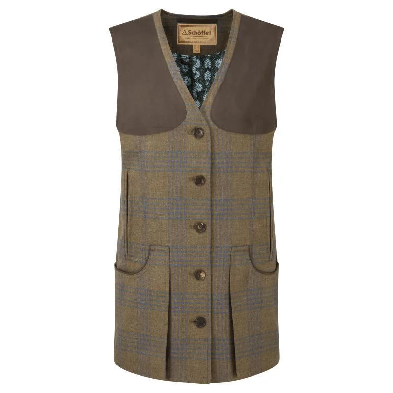 Crazy Savings vintage trench coatSchoffel Ladies Tweed Shooting Vest - Iona Tweed