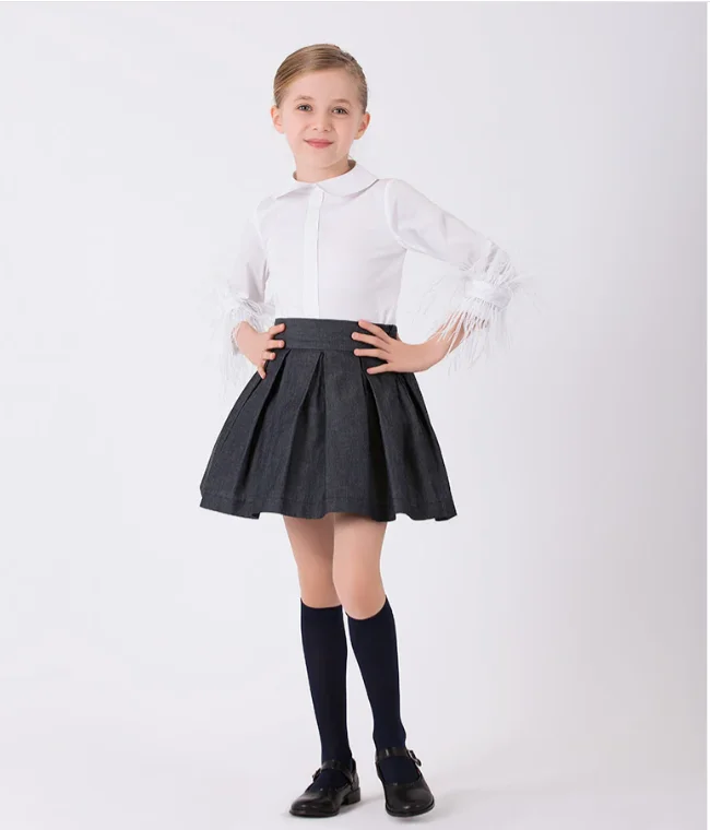 Unmissable Offer pleated maxi dressFeather Shirt & Skirt Outfit
