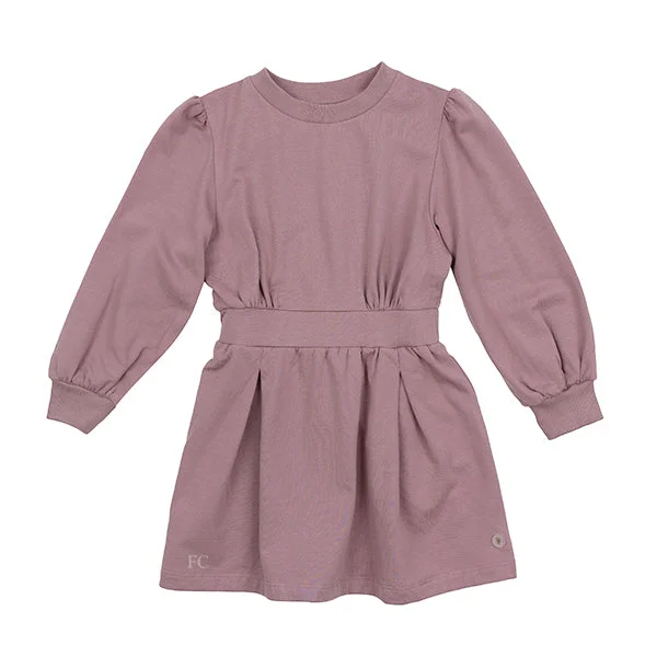 Girls Mauve long sleeve dress by Levv