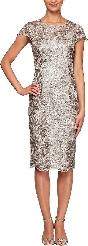 Overstock Sale flowy maxi dressAlex Evenings AE8217884 Formal Cocktail Dress
