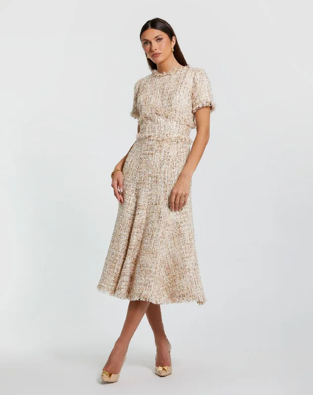 Act Now wrap dressMac Duggal 21045 A Line Detail Tea Length Formal Dress