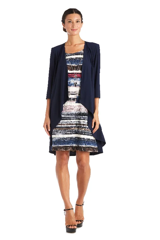 Markdowns printed dressR&M Richards 7179 Short Mother Of The Bride Dress