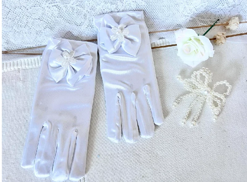 Bargain Blast summer floral dressSatin White Gloves