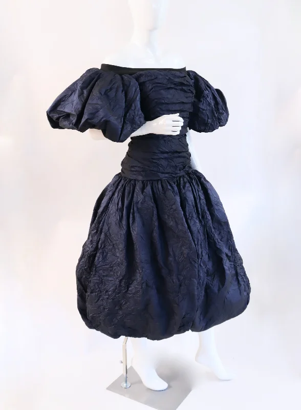 Rare Vintage ANOUSKA HEMPEL Navy Bubble Dress