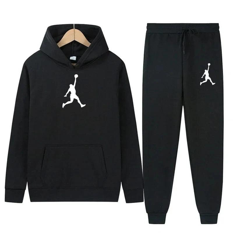 Men's and women's casual sports hoodie set hoodie two sets