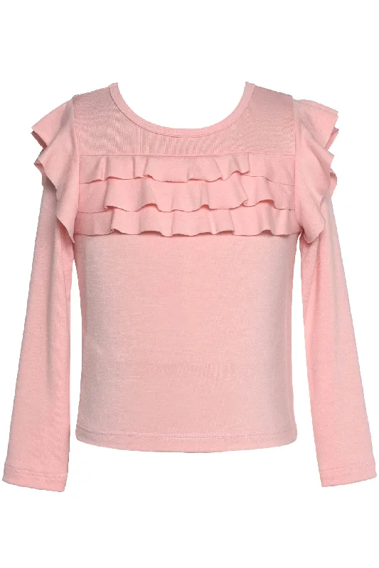 Online Only flowy dressLong Sleeve Ruffle Top