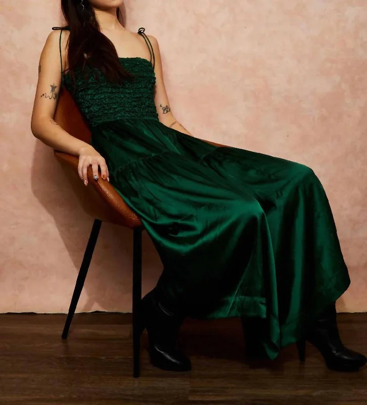 Cleo Dress In Emerald