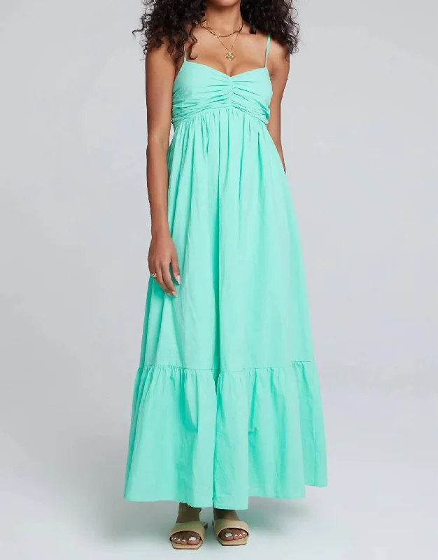 Under The Sea Maxi Dress In Sea Green