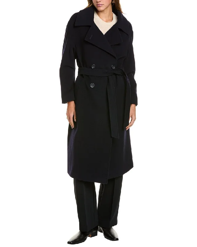 Today’s Deal chic outerwearCinzia Rocca Icons Long Wool & Cashmere-Blend Trench Coat