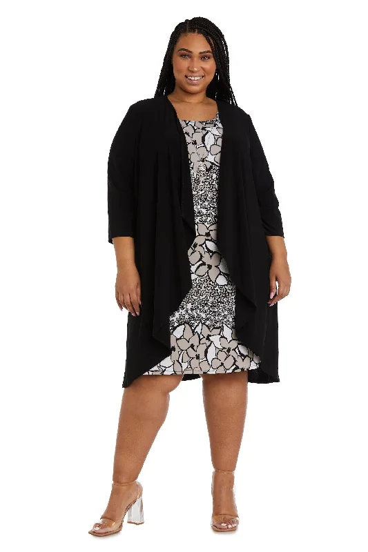 Super Sale luxury dressR&M Richards 9297W Short Plus Size Jacket Dress Sale