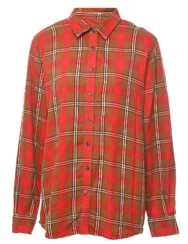 Exclusive Savings classic trench coatRed & Brown Checked Shirt - L