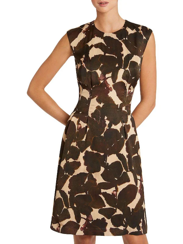 Lowest Prices elegant dressWomens Printed Knee-Length Wear to Work Dress
