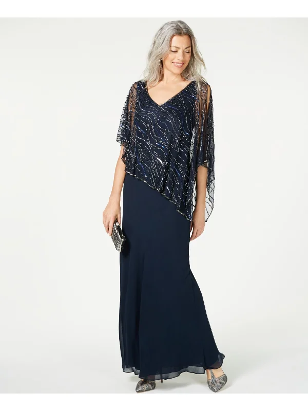 Bargain Prices JKARA Womens Sequined V Neck Formal Dress