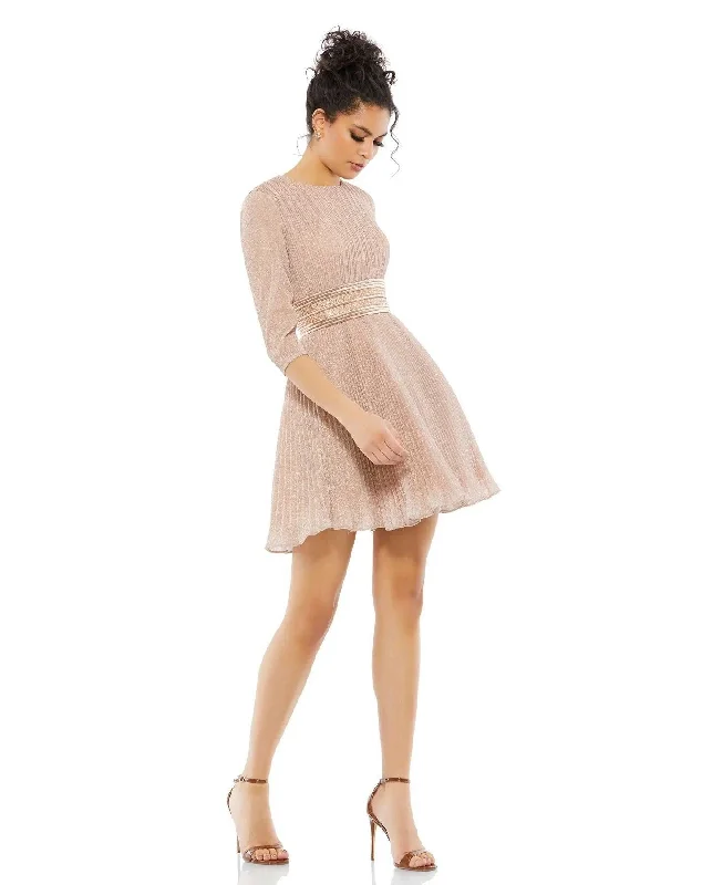 Buy Now romantic dressMac Duggal 30749 Short Cocktail Pleated Mini Dress Sale