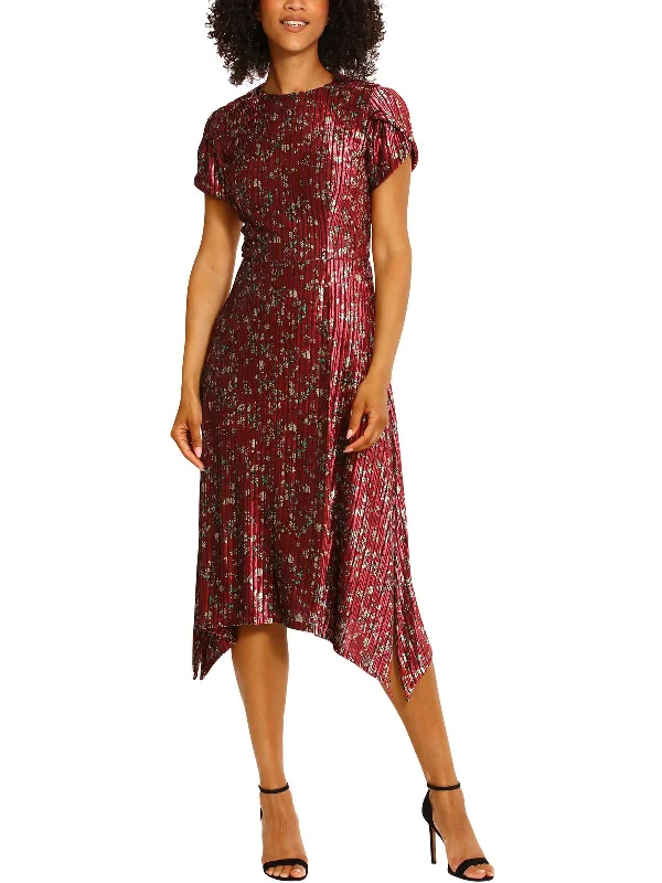 Amazing Deals off-the-shoulder dressWomens Velvet Floral Cocktail and Party Dress