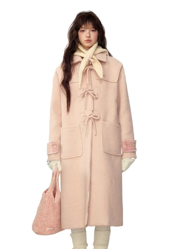 Reduced Prices insulated jacketWool Bow Toggle Coat