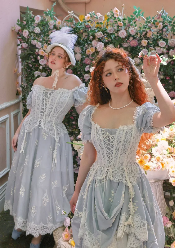 Big Discounts Curve & Plus Princess Lily of the Vally Corset Dress