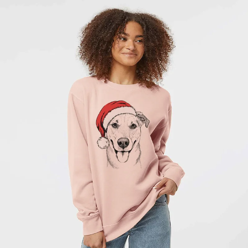 One-DAY Sale cozy gym sweatshirtSanta Padre the Pitbull Mix - Unisex Pigment Dyed Crew Sweatshirt One-DAY Sale cozy gym sweatshirtSanta Padre the Pitbull Mix - Unisex Pigment Dyed Crew Sweatshirt