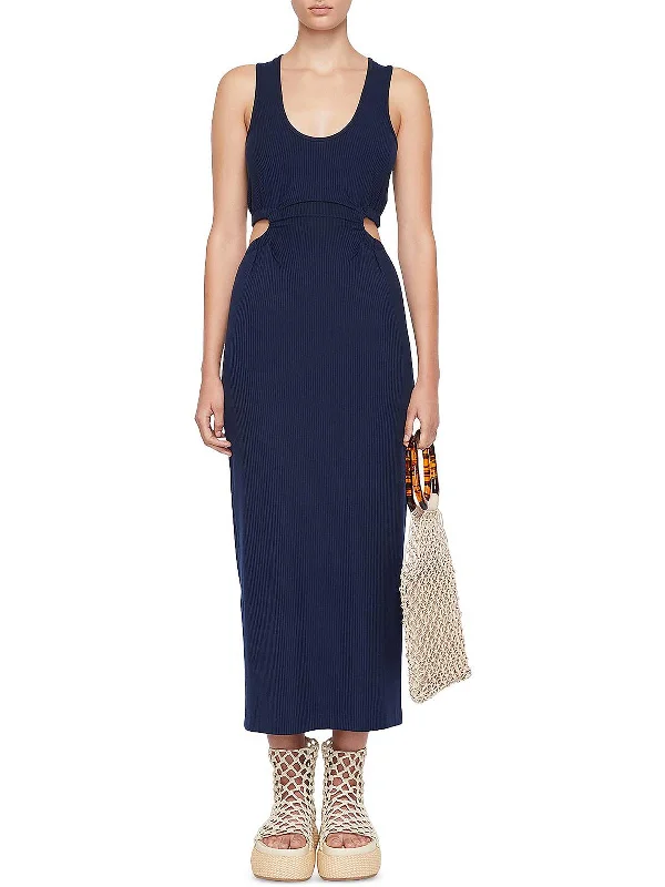 Huge Savings trendy dressMelly Womens Ribbed Long Midi Dress