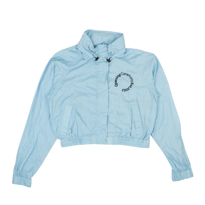 Price Drop trendy jacketOPENING CEREMONY Blue Nylon Cropped Baby WindbreakerJacket
