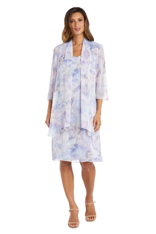 Don't Wait floral wrap dressR&M Richards 9408 Short Mother Of The Bride Dress