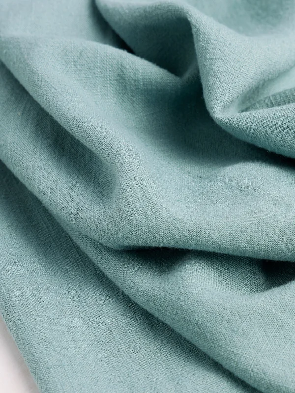 Textured Viscose Linen - Mineral Green