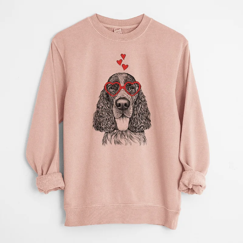 Special Price fitted workout hoodieValentine Duke the English Springer Spaniel - Unisex Pigment Dyed Crew Sweatshirt Special Price fitted workout hoodieValentine Duke the English Springer Spaniel - Unisex Pigment Dyed Crew Sweatshirt