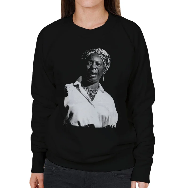 Quick Sale athletic streetwear sweatshirtNina Simone At The Royal Albert Hall 1998 Women's Sweatshirt Quick Sale athletic streetwear sweatshirtNina Simone At The Royal Albert Hall 1998 Women's Sweatshirt