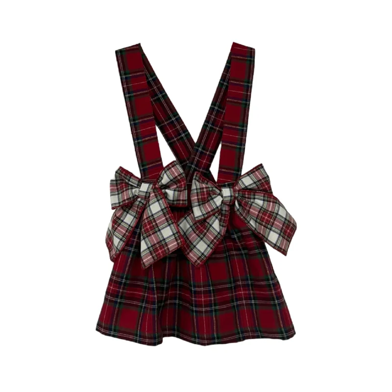 Year-End Sale vintage dressRed Tartan Bow Dress
