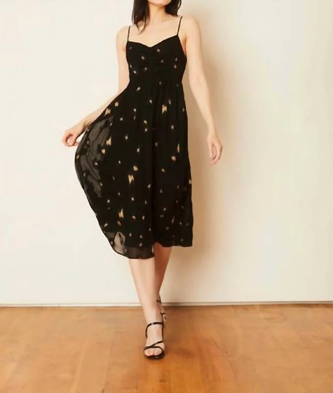 Viola Dress Starry In Night Jacquard