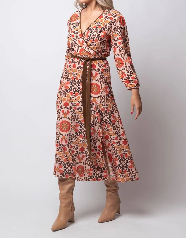 Collette Dress In Autumn Paisley