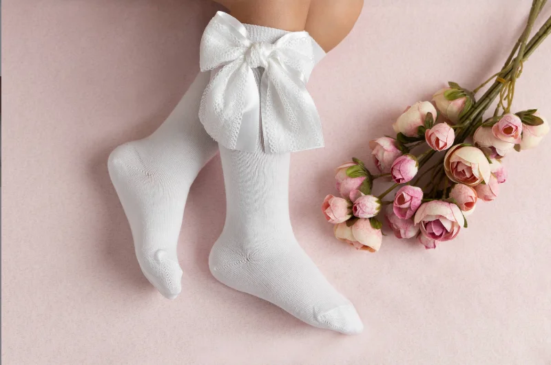 Special Discount flowy evening dressDouble Layer Knee Hi