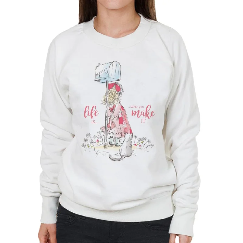 Final Markdown bold fitness hoodieHolly Hobbie Classic Life Is What You Make It Women's Sweatshirt Final Markdown bold fitness hoodieHolly Hobbie Classic Life Is What You Make It Women's Sweatshirt