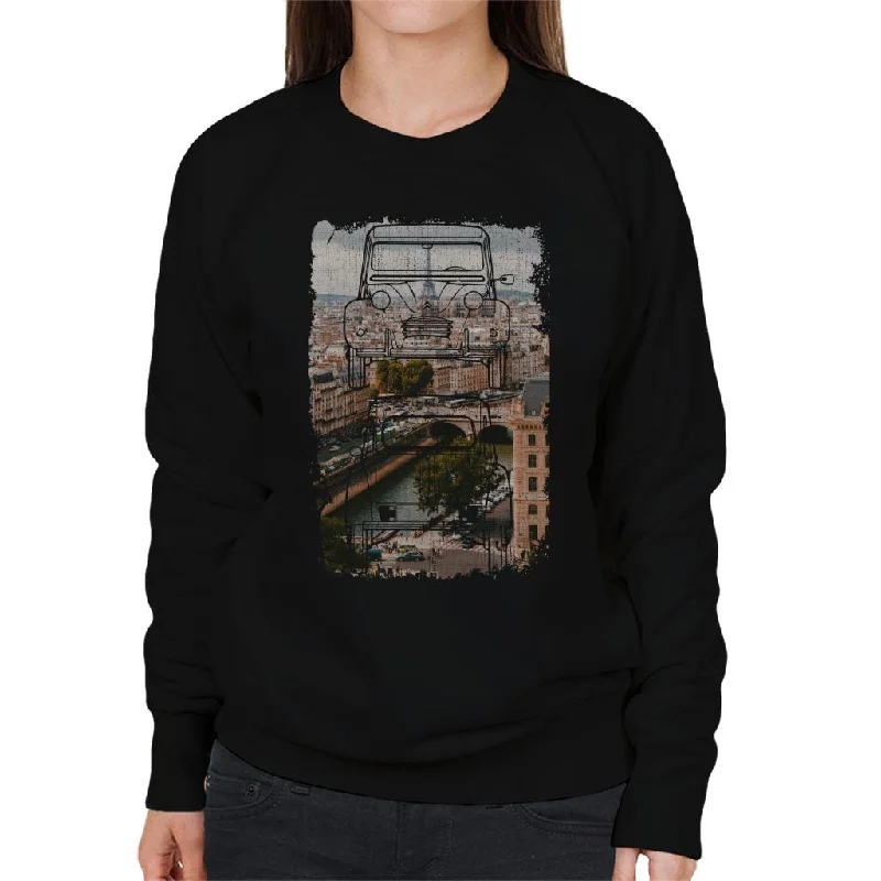 Warehouse Sale contemporary fitness sweatshirtCitroën 2CV Retro Drawing Over Paris Women's Sweatshirt Warehouse Sale contemporary fitness sweatshirtCitroën 2CV Retro Drawing Over Paris Women's Sweatshirt