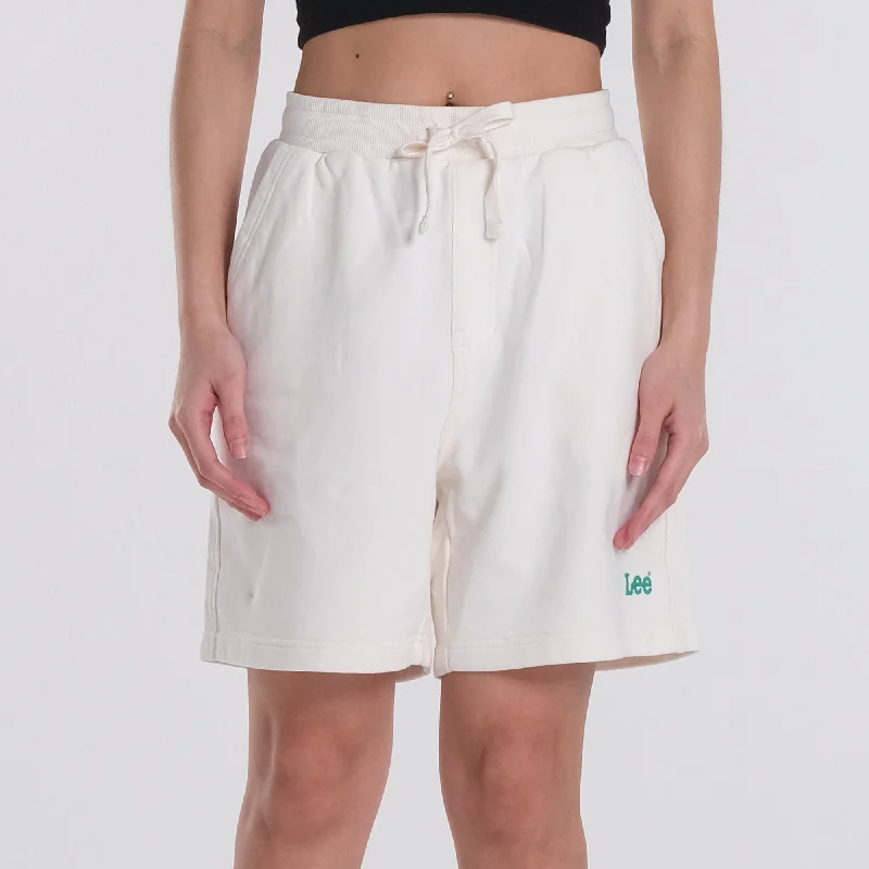 Take Advantage stylish lightweight coatFITS 'EM ALL LOGO SWEAT SHORT IN JET STREAM (GENDERLESS)