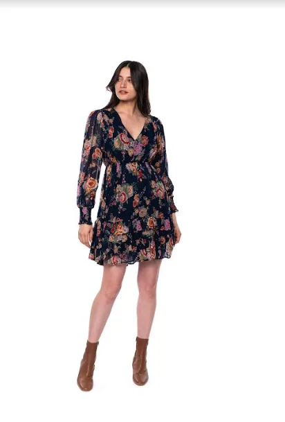 Special Discount knit dressV-NECK MINI DRESS
